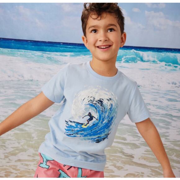 Tea Collection NWT Surfer On Wave Tee. Size 2 - Picture 2 of 3